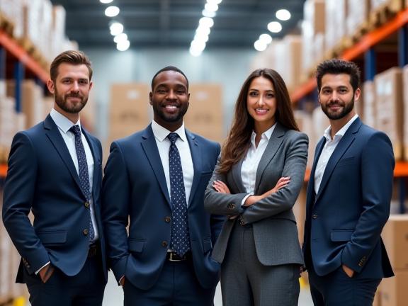 A2 Supply Chain Advisory LLC team in Akron Ohio logistics facility